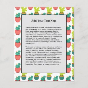 Flyer Cactos Suculpiram Plantas Cinco Mexicanos de Mayo