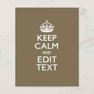 Flyer Café De Taupe Fique Calmo E Seu Texto Facilmente