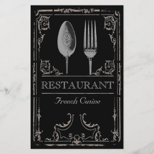 Flyer Café ornamentado do restaurante da forquilha da