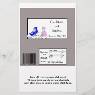 Flyer Calçados invólucro grande de Bar azul/rosa de Hers