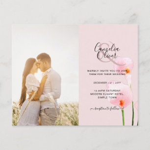 Flyer Calla Lily PHOTO Casamento QR CÓDIGO