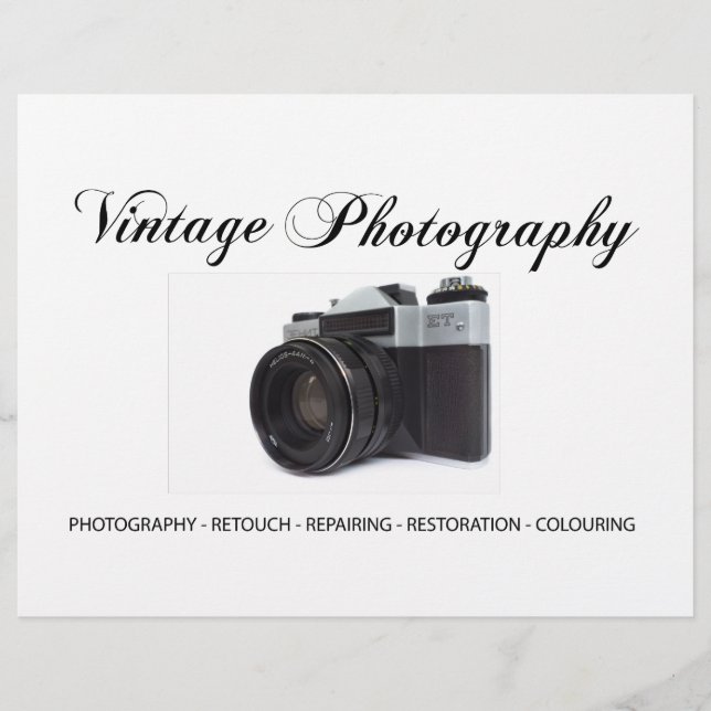 Flyer Câmera de filmagem antiga (Frente)