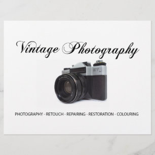 Flyer Câmera velha do filme