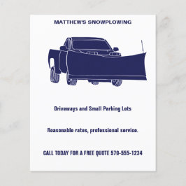 Flyer Caminhão de coleta de neve com neve