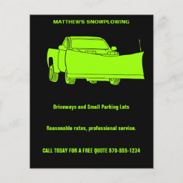 Flyer Caminhão de coleta de neve com neve