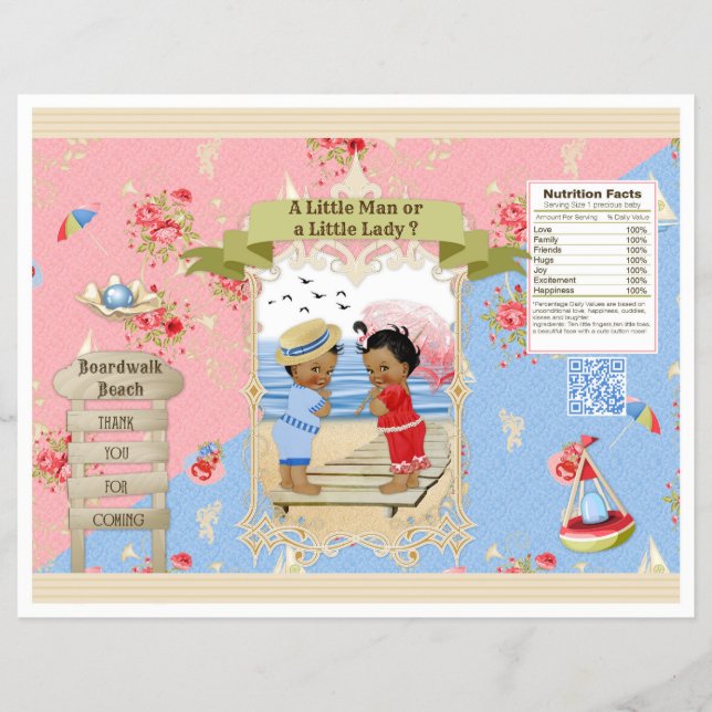 Flyer Caminho de Borda Victoriana Praia Gênero Revelação (Frente)