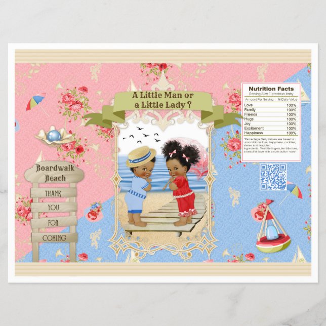 Flyer Caminho de Borda Victoriana Praia Gênero Revelação (Frente)