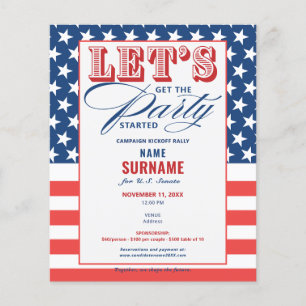 Flyer Campanha de Arrecadação de Fundos Política Inicia 