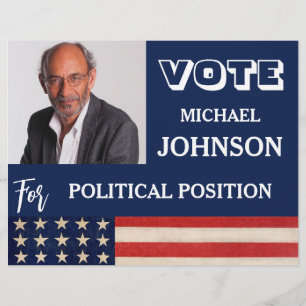 Flyer Campanha Política de Foto Personalizada