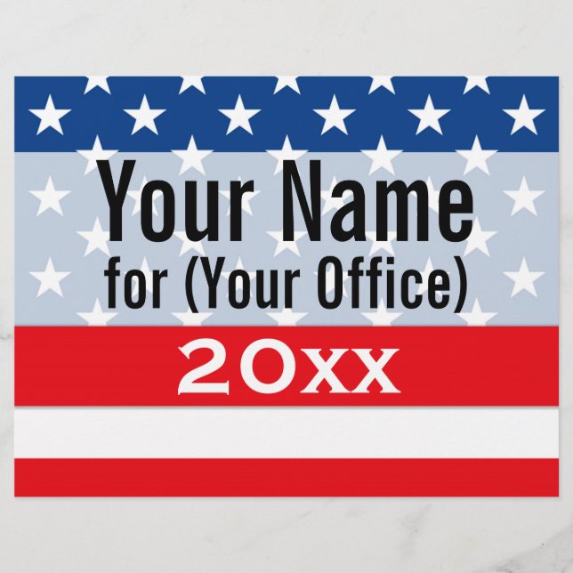 Flyer Campanha Política Não Partidária Candidato Impress (Frente)