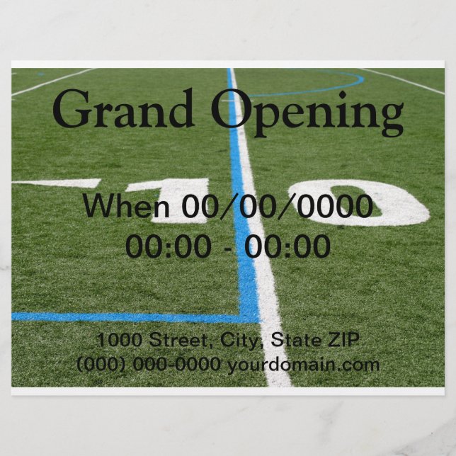 Flyer Campo de futebol Dez (Frente)