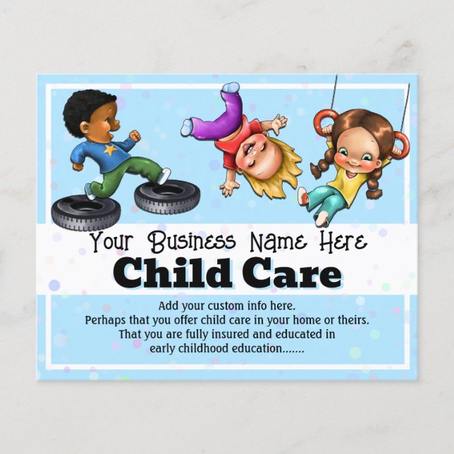 Flyer Campo de verão de Babysitting Day Care após assist (Frente)