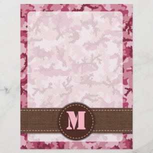Flyer Camuflagem rosa