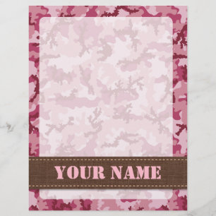Flyer Camuflagem rosa