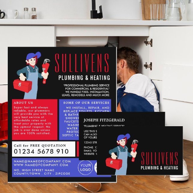 Flyer Canalizador de Cartoon, Canalizador, Publicidade C (Criador carregado)