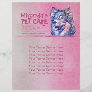 Flyer Cão adorável de assento dos desenhos animados da