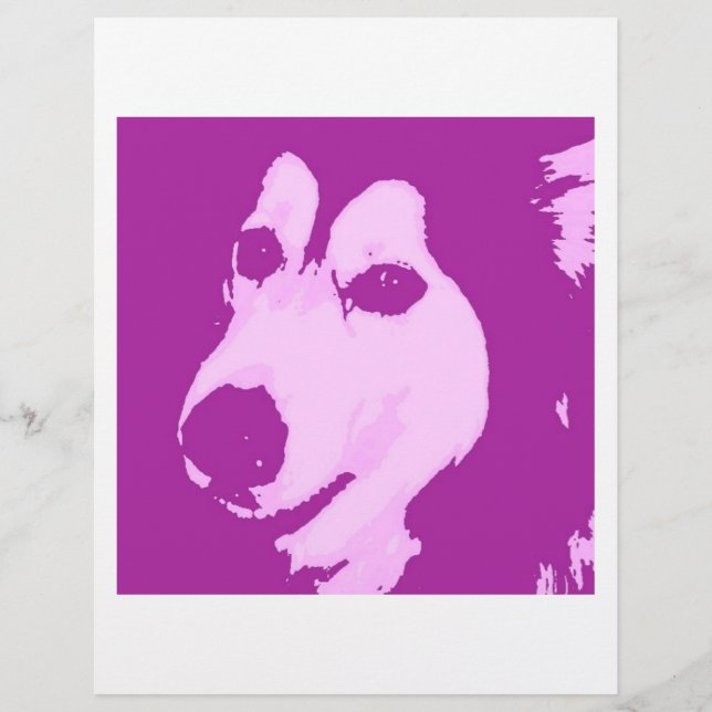 Flyer Cão Malamute (Frente)