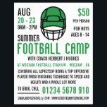 Flyer Capacete Verde de Futebol, Anúncio de Campo de Fut<br><div class="desc">Capacete Verde De Futebol,  Folhetos Publicitários De Futebol Do Campo De Futebol,  Da Loja De Cartão de visita.</div>