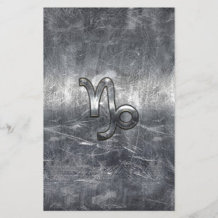 Flyer Capricórnio Zodiac - Sinal em grunge estilo angust