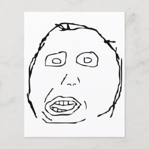 Flyer Cara Meme da raiva do idiota de Herp Derp