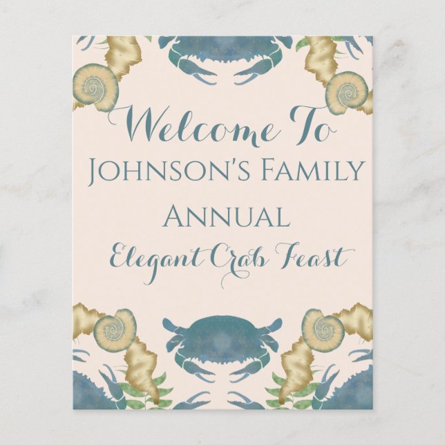 Flyer Caranguejo Elegante - Caranguejos Azuis-Banquete-A (Frente)