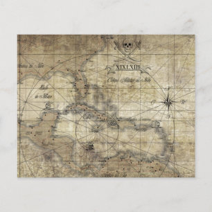 Flyer Caribe - mapa antigo