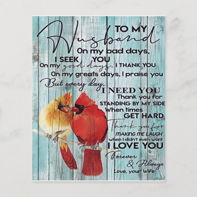 Flyer Carta Para Marido | Desdecoração Familiar | (Frente)