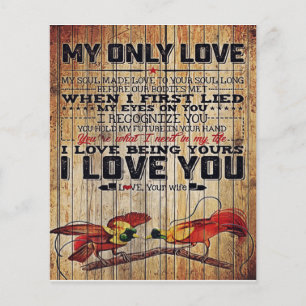 Flyer Carta perfeita personalizada   Carta ao meu marido