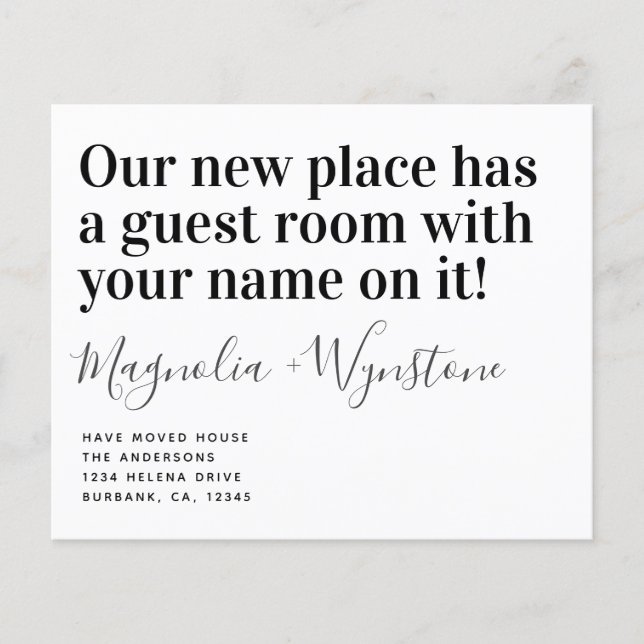 Flyer Cartão-postal de anúncio de Casa Móvel Engraçado n (Frente)