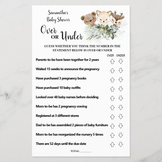 Flyer Cartaz de caça de animais florestais em ou sob Chá (Frente)