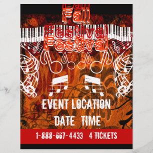 Flyer Cartaz de Evento de Halloween do Festival de Outon