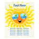 Flyer Cartografia Sun de Verão com óculos de sol (Frente)