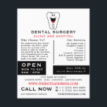 Flyer Cartoon Tooth Logo, Dentistry, Dentist Advertising<br><div class="desc">Cartoon Tooth Logo,  Dentistry,  Dentist Advertising Flyer by The Business Card Store.</div>