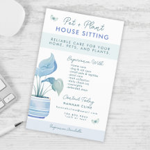 Casa e Pet Sitting Cute Plant