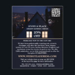 Flyer Casa no Retrato Noturno, Chimney Sweet Service<br><div class="desc">House at Night Portrait,  Chimney Sweeping Service Advertising Flyer da Loja de Cartão de visita.</div>