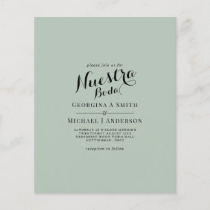 Flyer Casamento Bilíngue Boda Bilíngue - Boda