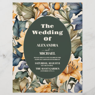 Flyer Casamento Botânico de Girassol