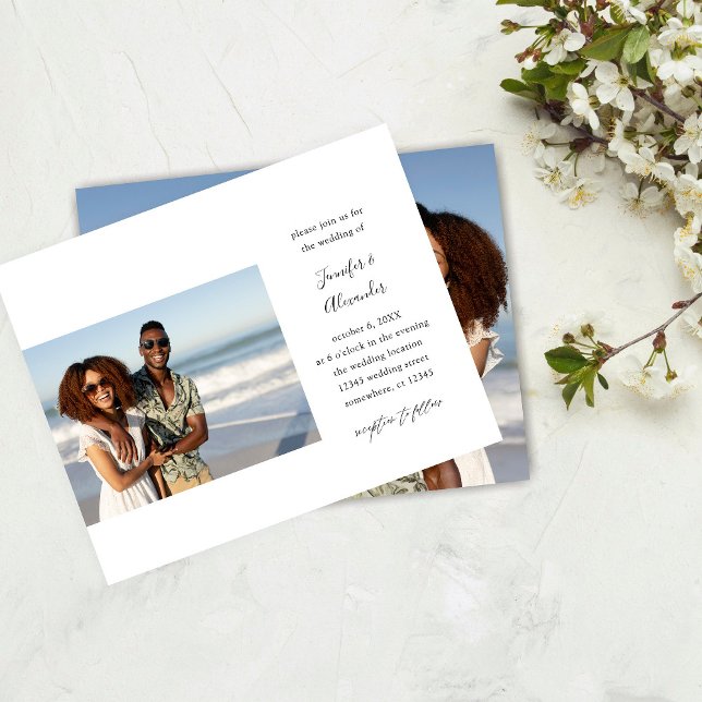 Flyer Casamento com Caligrafia ao Lado do Orçamento (Criador carregado)