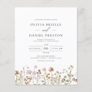 Flyer Casamento de Código QR Tudo em Um Único Código
