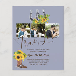 Flyer Casamento de Foto Rustic Country do Sul