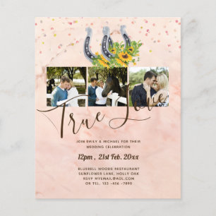 Flyer Casamento de Foto Rustic Country do Sul