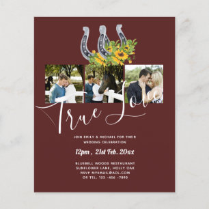Flyer Casamento de Foto Rustic Country do Sul