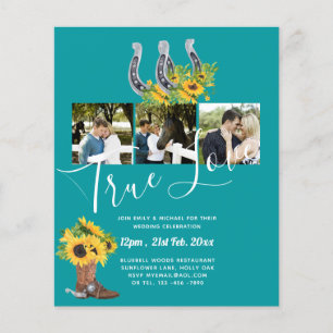 Flyer Casamento de Foto Rustic Country do Sul