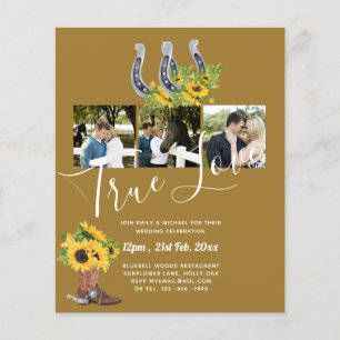 Flyer Casamento de Foto Rustic Country do Sul