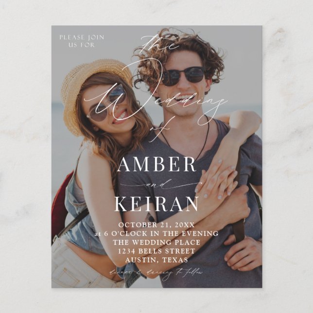 Flyer Casamento de Fotografias de Shades Ligeiramente Af (Frente)