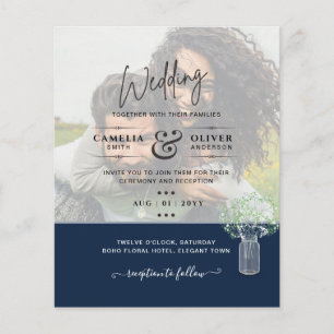 Flyer Casamento de OVERLAY FOTO Gypsophila no ORÇAMENTO