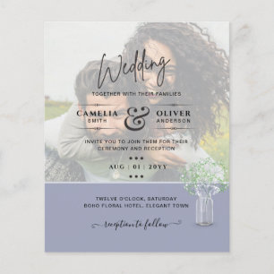 Flyer Casamento de OVERLAY FOTO Gypsophila no ORÇAMENTO