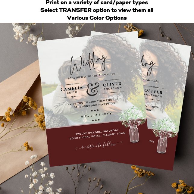 Flyer Casamento de OVERLAY FOTO Gypsophila no ORÇAMENTO  (Criador carregado)