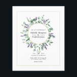 Flyer Casamento Dourado Geométrico da Lavanda Eucalyptus<br><div class="desc">O eucalipto da floresta selvagem e o convite ao casamento do herbário lavanda com a estrutura geométrica da folha de ouro e o texto concebido para ser rápida e facilmente adaptado às suas especificidades de evento. Ideal para qualquer tema ou casamento de jardim. Os envelopes não estão incluídos. Para convites...</div>