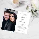 Flyer Casamento Elegante De Caligrafia De Foto Do Lado D<br><div class="desc">******* O PAPEL MATTE É FINO. ATUALIZE UM PAPEL MAIS ESPESSURDO. NENHUM ENVELOPES INCLUÍDO. PARA CARTÕES, CARTÕES MAIS ESPESSURAS, VERIFIQUE O LINK ABAIXO. STOCK DE CARTÃO, CARTÕES ESPESSURAS TÊM UMA OPÇÃO PARA ENVELOPES OU INCLUI-OS******* Veja a coleção para obter uma versão maior do orçamento também. Sem envelopes, versão do folheto....</div>